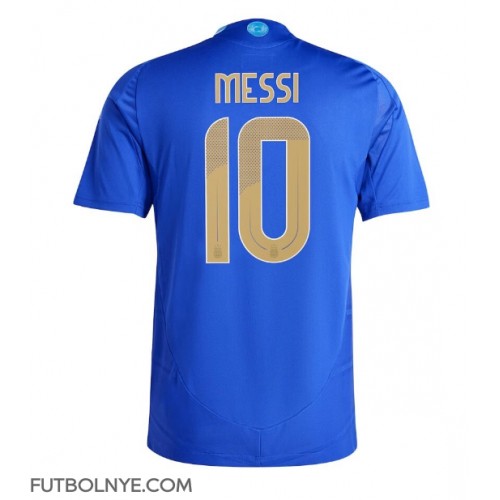 Camiseta Argentina Lionel Messi #10 Visitante Equipación Copa America 2024 manga corta